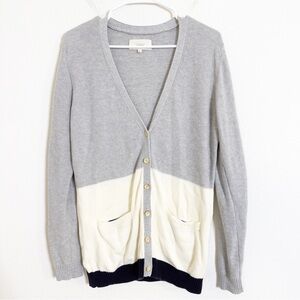 Trovata birds of paradise knit Gray Button down Cardigan Sweater